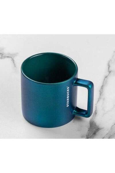 Generic Starbucks Teal Shimmer Coffee Mug, Blue/Green - 296ml