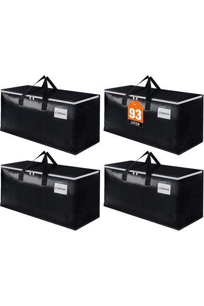 Generic 93L Extra Large Moving Boxes, Heavy Duty Moving Bags with Zipper, Car...