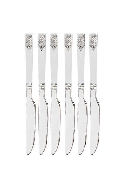 Generic Royalford 22 cm 6-Piece Stainless Steel Table Knife Set | Stylish, No...