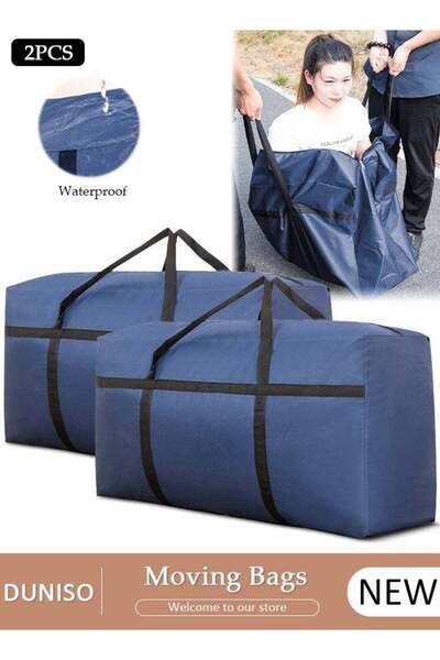Generic 2-Piece Heavy-Duty Storage Bags With Zippers, Extra Large Durable Clo...
