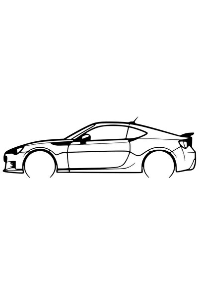 OEM Decor Subaru BRZ 2013 – Siluetă 3D, design auto minimalist