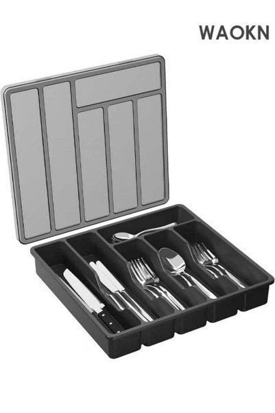 Generic Practical Cutlery Drawer Storage Cases Multifunctional Drawer Divider...