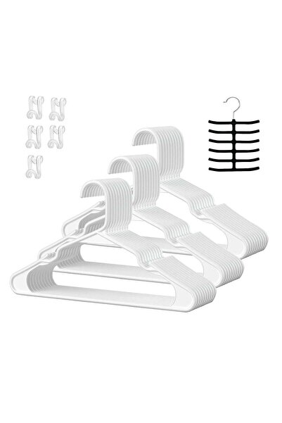 Generic Plastic Clothes Hangers - Suit Hangers (30 Pack) Ultra Thin Space Sav...