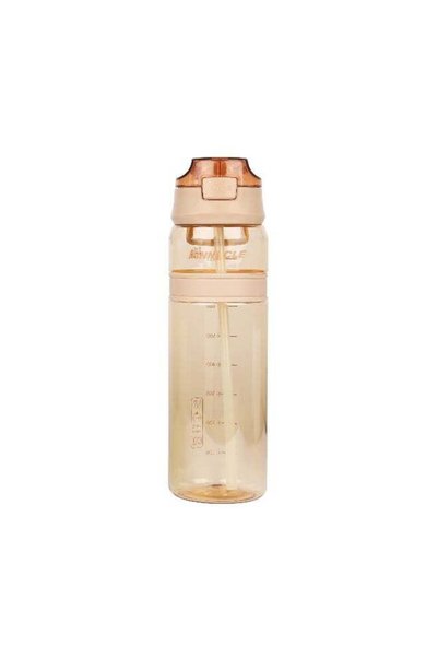 Generic Pinnacle Quench Hydration Bottle (850ML,Peach) |Motivational Water Bo...