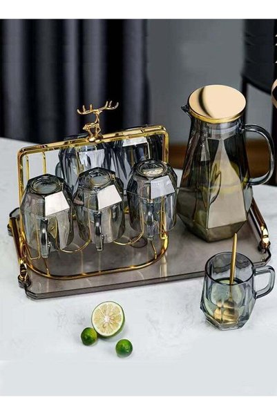 Generic Large Water Pitcher Creative Glass Water Jug High Temperature Resista...