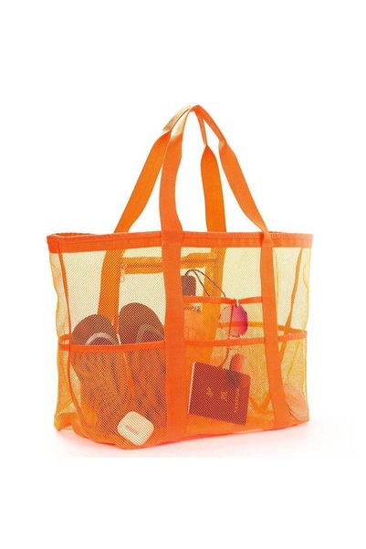 Generic Customized Beach Bag Large Capacity Mesh Multi-Function Beach Bag Tra...