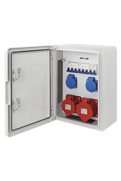 ADELID CUTIE DE DISTRIBUȚIE ELECTRICĂ, CUTIE DE SIGURANȚĂ, 32A 16A 5P 2X230V
