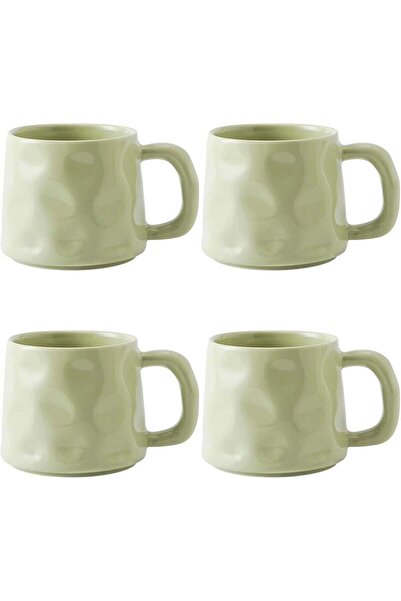 Generic Coffee Mug Set for 4,Ceramic Coffee Cups 400ml/14 Ounce Coffee Mugs w...