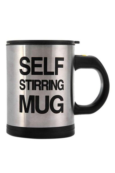 Generic Self Stirring Electric Coffee Mug Black/Silver 350cm