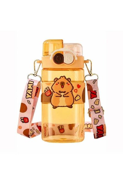 Generic 520ml Kids Water Bottle – Cute Cartoon Sippy Cup with Strap | BPA-Fre...