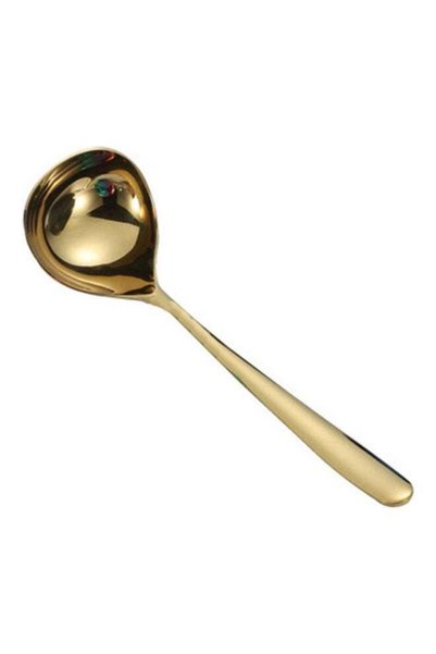 Generic 1-Piece Soup Scoop Noodle Spoon Golden