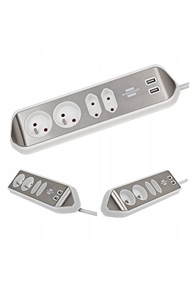 Brennenstuhl Prelungitor cu încărcător USB cu încărcare rapidă