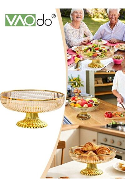 Generic Fruit Bowl with Base, Multifunctional Fruit Basket Clear Serving Hold...