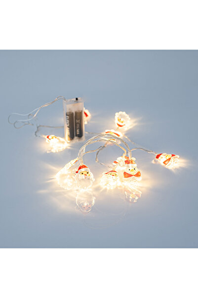 EUROLAMP 10 Φώτα LED 1,5μ. Θερμό Λευκό Φωτοσειρά με Μπαταρίες 600-11231