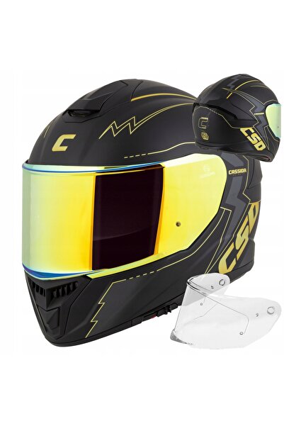 Cassida CASCA DE MOTOCICLETĂ GT2.1 + VIZOR AURIU L