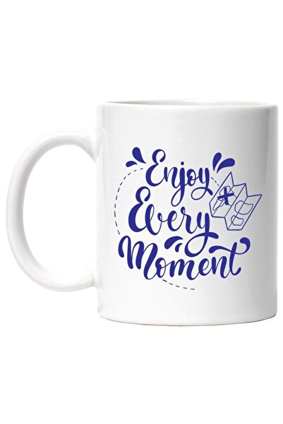 INOVATIX Cana alba personalizata,o harta siEnjoy every moment bucura-te de fi...