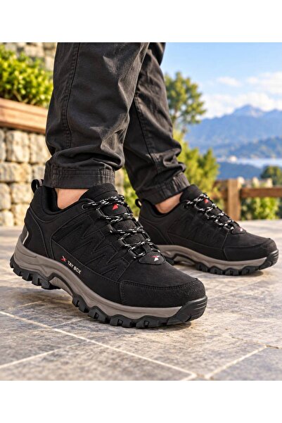 STEPİNTO Erkek Siyah Outdoor Bot Garantili Suya Dayanıklı Kışlık Trekking Aya...