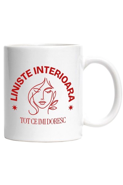 INOVATIX Cana alba personalizata,Chip Feminin Atragator Liniste interioara To...