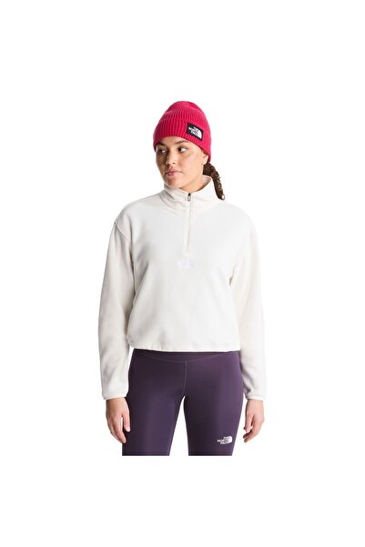 THE NORTH FACE W NOVELTY LOGO GLACIER 1/4 ZIP NF0A8J3ZQLI-QLI Λευκό