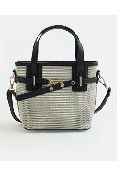 REDTAG Women Black Woven Crossbody Bag