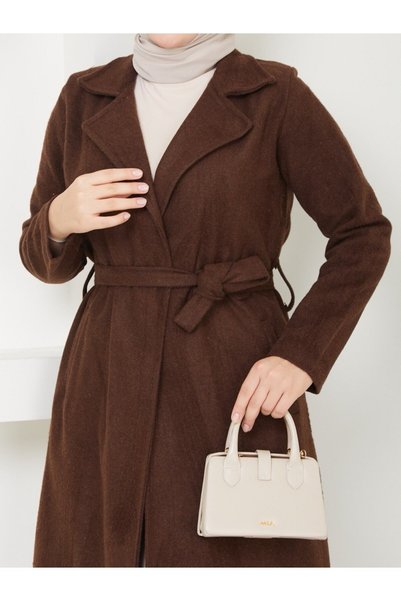 Rema Standard Sleeve with Pocket Detail Without Lining, 110 cm Length, Cashmere Coat