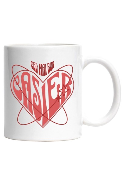 INOVATIX Personalized white mug, Optical Illusion Heart Work Job Love Best Ca...