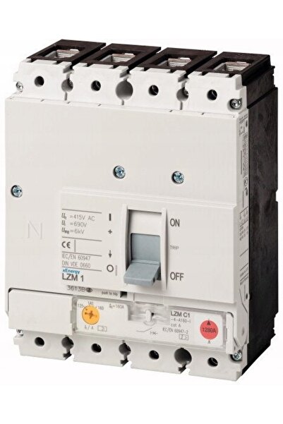 Eaton Întrerupător de putere LZM1 cu 4 poli, Ir=80-100A LZMC1-4-A100-I