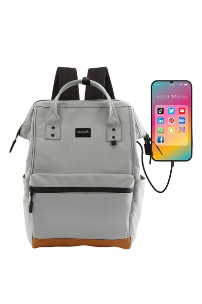 Himawari Rucsac de damă elegant, cu încărcare USB, sportiv urban, capacitate ...