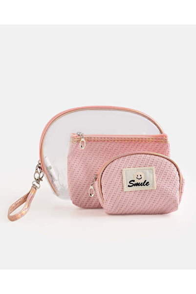 REDTAG Women Pink Cosmetic Pouch