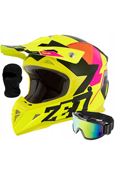 zed Casca moto cross enduro X1.9 XL ECE 22.06 + ochelari sub interfon