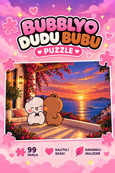 Bubblyo DUDU BUBU 99 Parça A4 Puzzle