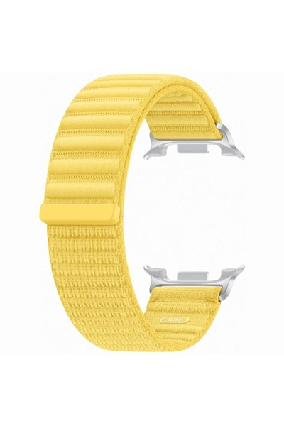 Samsung Curea originală din material textil pentru Galaxy Watch9 S/M galbenă