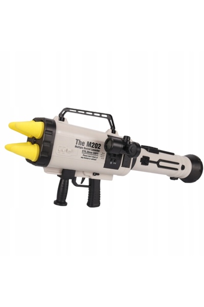 LeanToys Lansator de rachete gigant M202, gloanțe din burete, 68cm, Jucării LEAN