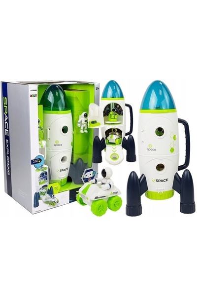 LeanToys Rachetă Astronaut Spațiu Lumini Sunet Jucării LEAN
