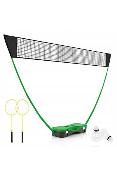 COSTWAY Set complet de badminton verde