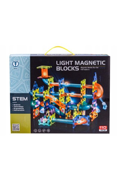 Jokomisiada Blocuri magnetice Magic Ball pistă de coborâre Magnetic 120 piese