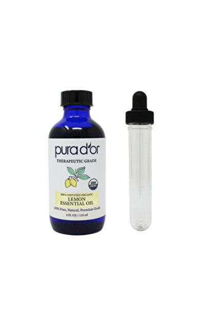 Pura D'or زيت الليمون العطري النقي والطبيعي - 118 مل