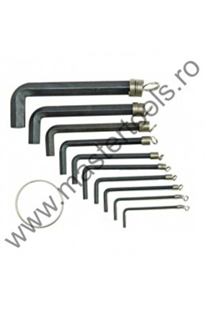 Vorel 56390 Set de 10 chei hexagonale imbus, 1.5-10 mm