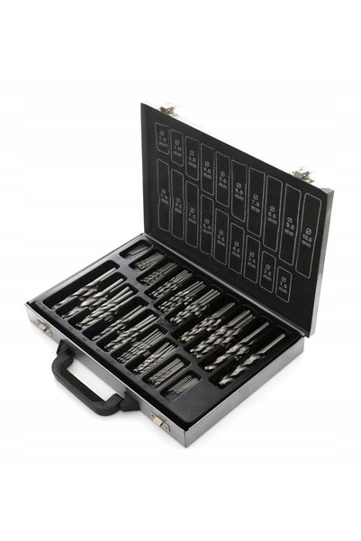 Tagred Set de 170 de burghie pentru metal din oțel rapid HSS, 1-10mm + Cutie
