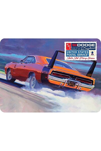 AMT Model din plastic - Mașină 1:25 1969 Dodge Charger Daytona (Seria timbre ...