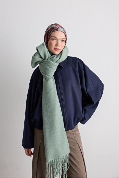 Modakaşmir Classic Tasseled Wide Scarf