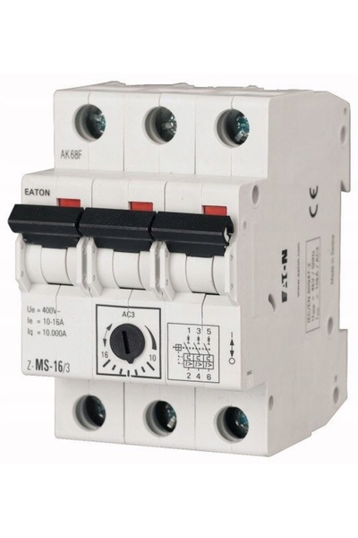 Eaton Întrerupător de motor cu 3 poli z-ms-0,63/3