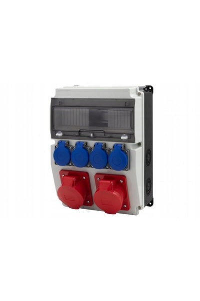 F-ELEKTRO Casetă de distribuție BICOLOR 12M - 16A 5P, 32A 5P, 4x230V, 12 module
