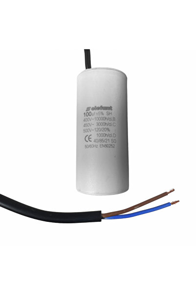 ELEFANT TOOLS Condensator CBB60 Elefant, 100µF, 450V, 60x122mm, pentru pompe ...