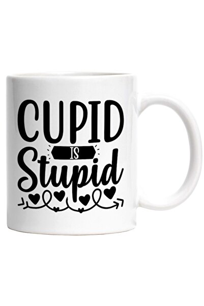 INOVATIX Cana alba personalizata, Cupid is stup*d cupidon e nasol Valentine's...