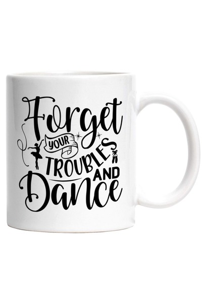 INOVATIX Personalized white mug, for girls who are passionate about dancing. ...