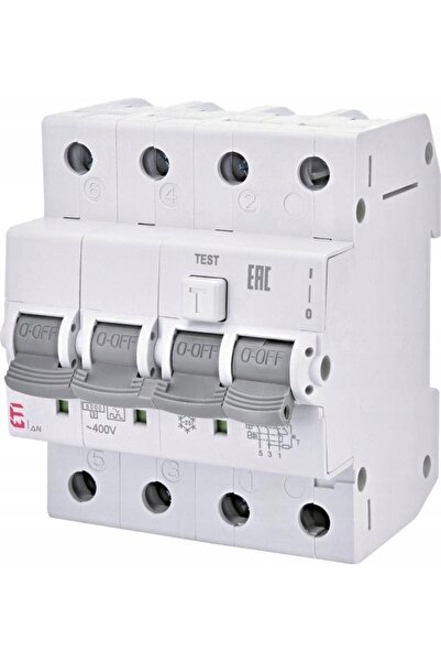 ETI Polam Întrerupător KZS-4M 3P+N A C16/0.03