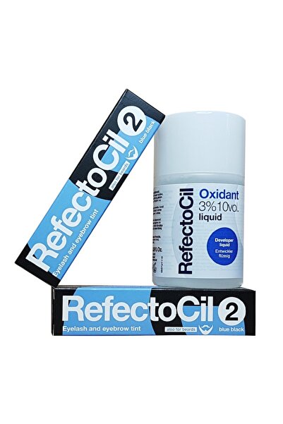 Refectocil Σετ: 2 x Βαφή Φρυδιών και Βλεφαρίδων – Μπλε-Μαύρο + Υγρό Οξειδωτικ...