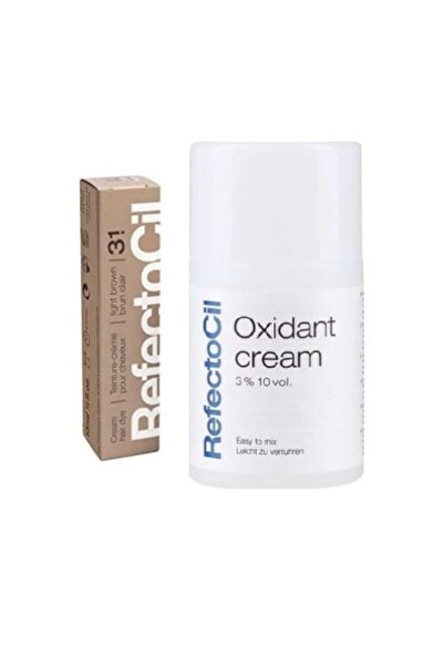 Refectocil Σετ: Κρέμα Οξειδωτική 100 ml + Ανοιχτό Καφέ Χρώμα Αρ. 3.1 15 ml