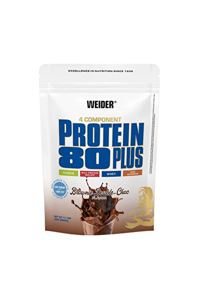 Weider Nutrition Πρωτεΐνη 80 Πλας (500 γρ) Μπράουνι Διπλό Σοκολάτα